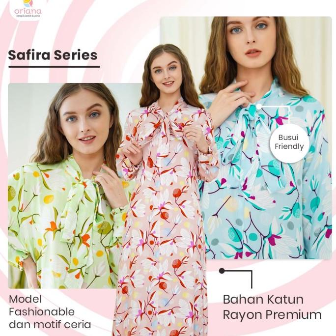 HOMEWEAR ORIANA DASTER BUSUI PANJANG SAFIRA BLUE