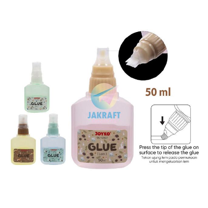 

Lem Kertas Cair + Kuas Joyko Gl-0507 Isi 50Ml Ecer Grosir Paper Glue Kode 1120
