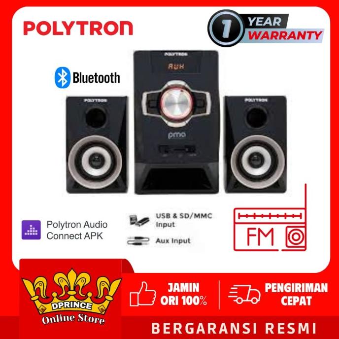 POLYTRON PMA9321 Multimedia 9321 Bluetooth Speaker Radio PMA 9321 /B