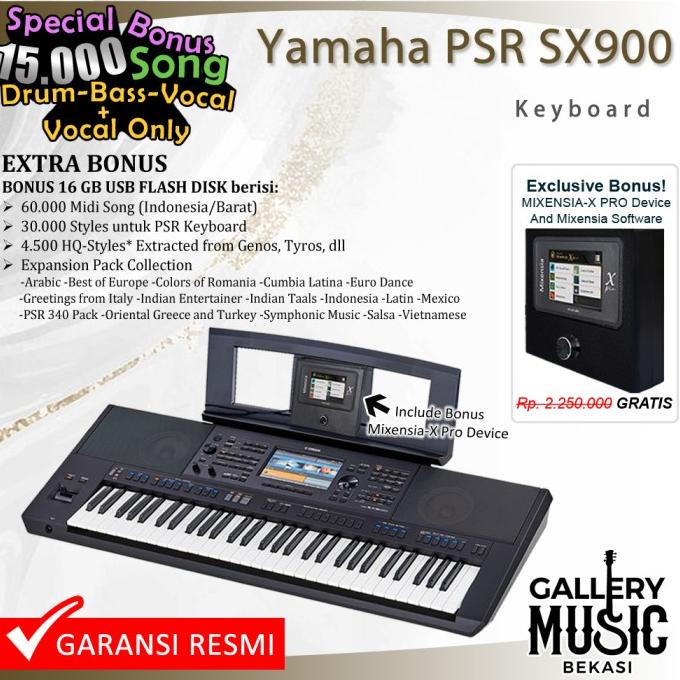 Terbaru Keyboard Yamaha PSR SX900 Bundle Hardware Mixensia X Pro / PSRSX900
