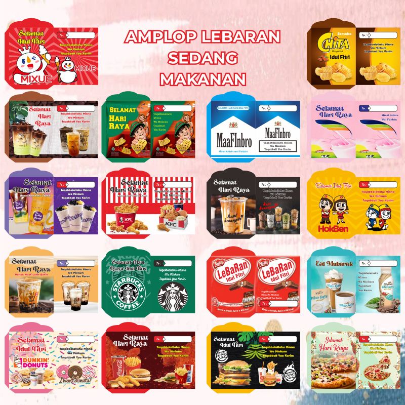 

Amplop lebaran2024 makanan medium 100lembar