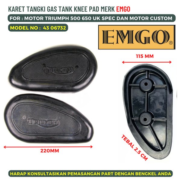 KARET TANGKI EMGO MOTOR TRIUMPH MOTOR TUA BISA UNTUK TANGKI CUSTOM 43 06732
