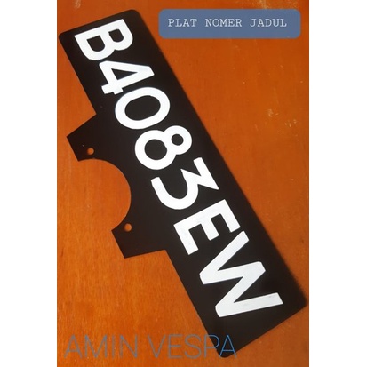 Plat Nomer Jadul Vespa