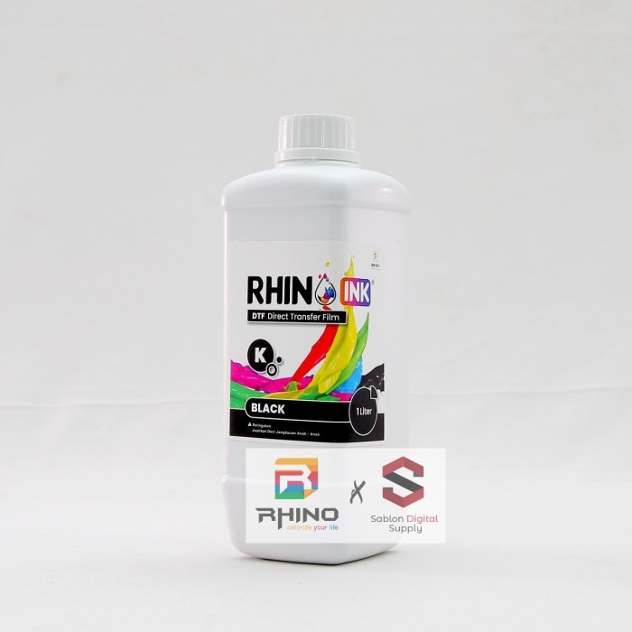 

Ready Tinta Dtf (Digital Transfer Film) Rhino Ink 1 Liter Kualitas Premium New Original