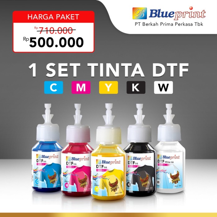 

Sarila Tinta Dtf Blueprint , Dtf Ink 100Ml Cmykw - 1 Set