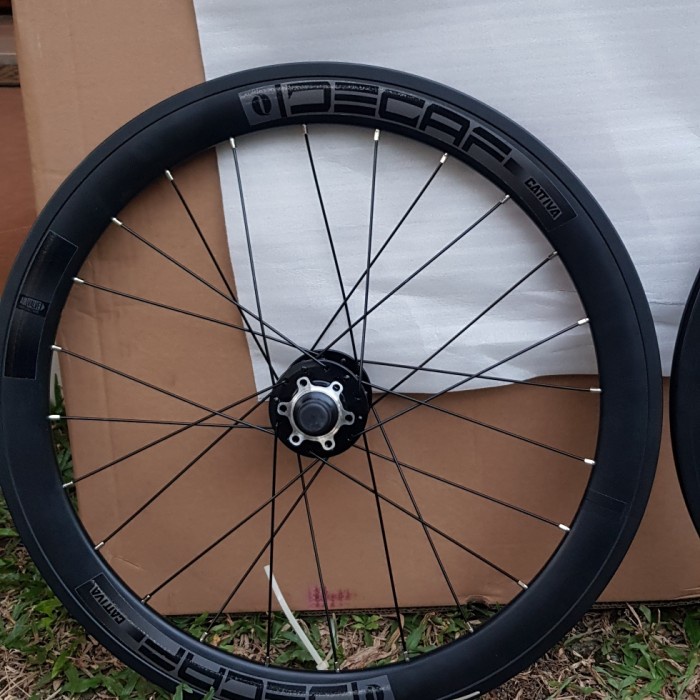 ✨Ori Wheelset Decaf 20 1 3/8 451 Disk Brake Black Berkualitas