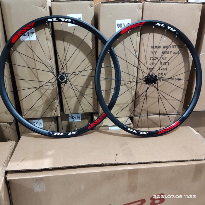 ✨Ori Wheelset Xlr8 Discbrake 700C Profil 30Mm Wheelset Roadbike 700C Xlr8 Terbaru