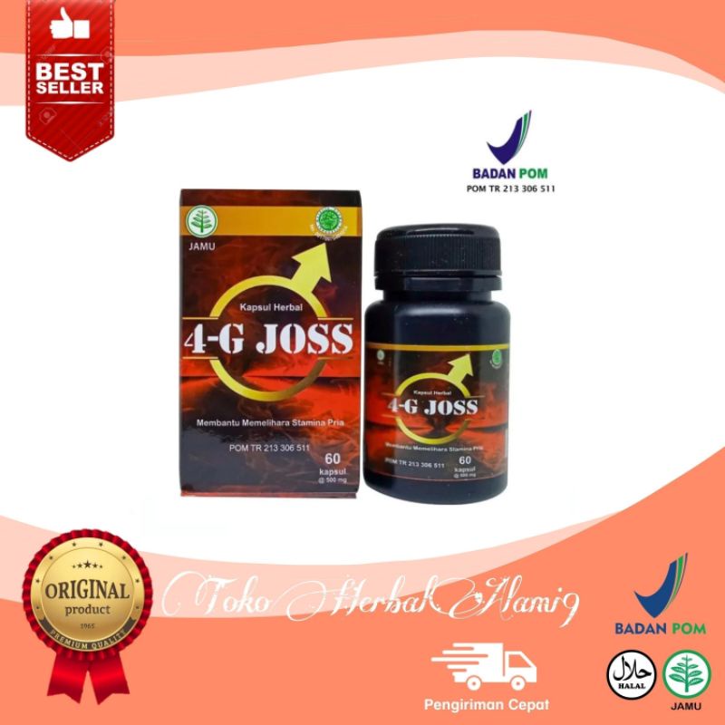 4G JOSS HERBAL ASLI ORIGINAL SUPLEMEN SUDAH BPOM DAN MUI