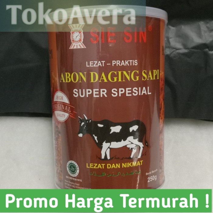 

Sie Sin Abon Sapi Kaleng 250 Gram (Halal)