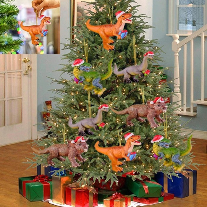 

Ornamen Gantung Bentuk Kartun Dinosaurus 3D Untuk Dekorasi Pohon Natal Limited Stock