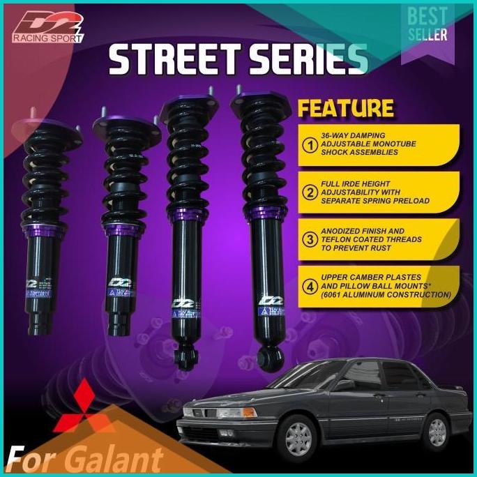 Aksesoris Suspensi Coilover D2 Racing RS Street series M. Galant Hiu 1