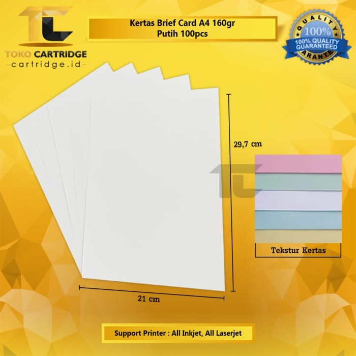 

Kertas Brief Card Bc Undangan Buku Gambar Kartu Tik Isi 20 A4 160 Gsm Best Seller