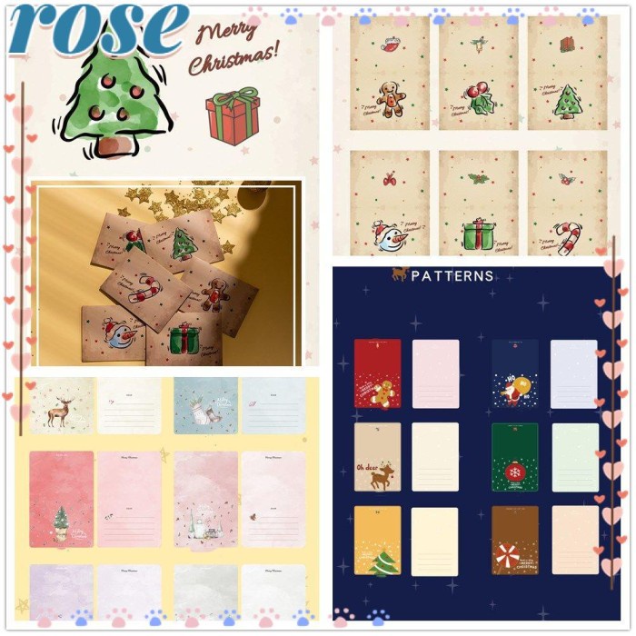 

Rose 6set Kartu Ucapan Natal Thanks Card Wedding Birthday Card Dengan Limited Stock
