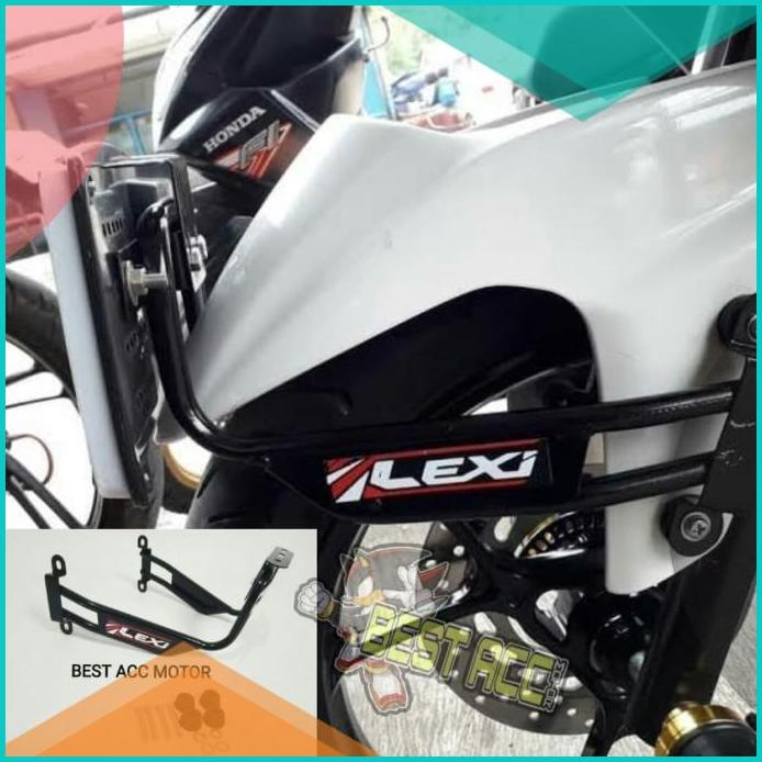 Dudukan plat depan LEXI bahan tebal Berkualitas aksesoris motor A10 16