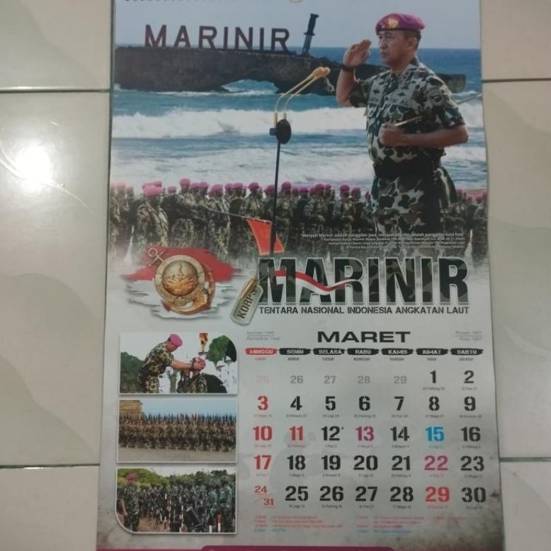 

[ZZR] KALENDER / TANGGALAN DINDING KORPS MARINIR TNI AL TAHUN 2024 TERLARIS