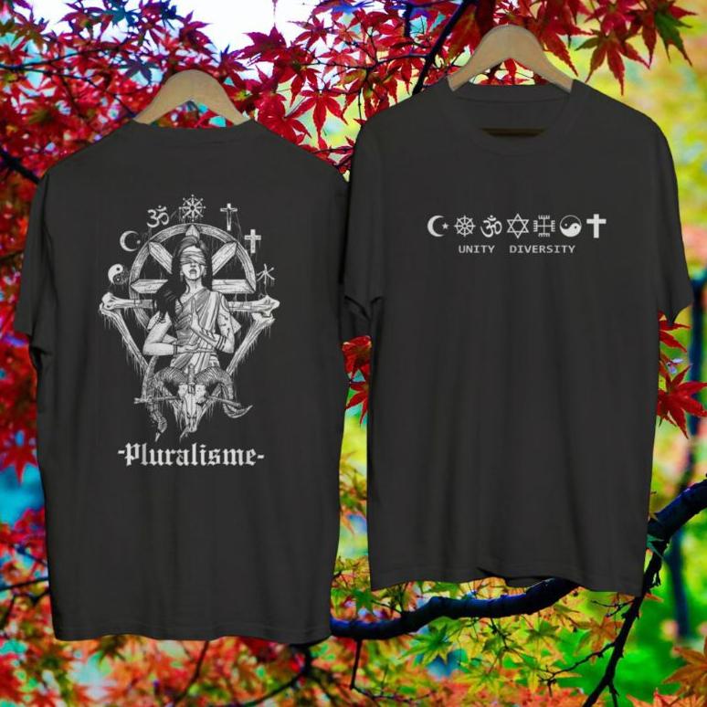 Flash Sale Baju Pluralisme A2 Kaos Pluralisme Agama Islam, Kristen, Protestan, Hindu, Konghucu,Dll K