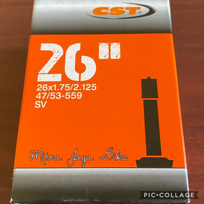 BAN DALAM CST 26 X 1.75 - 2.125 PENTIL MOTOR ORIGINAL