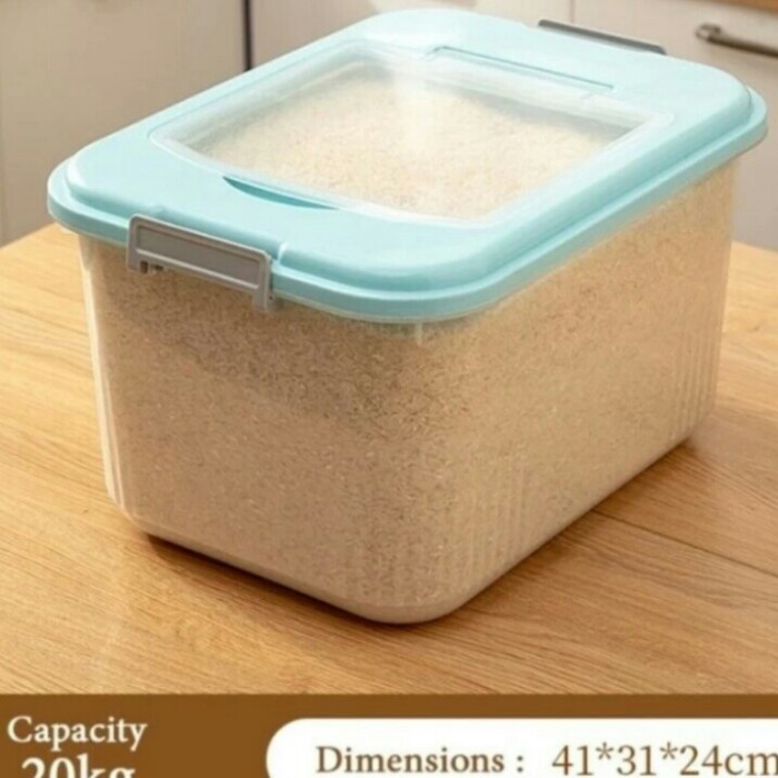 {Kotak} Ricr Box 20Kg Tempat Penyimpanan Beras [Organizer]