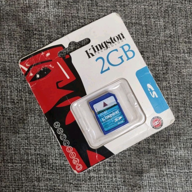 Memory SD Card 2GB Kingston Original Memori SDHC