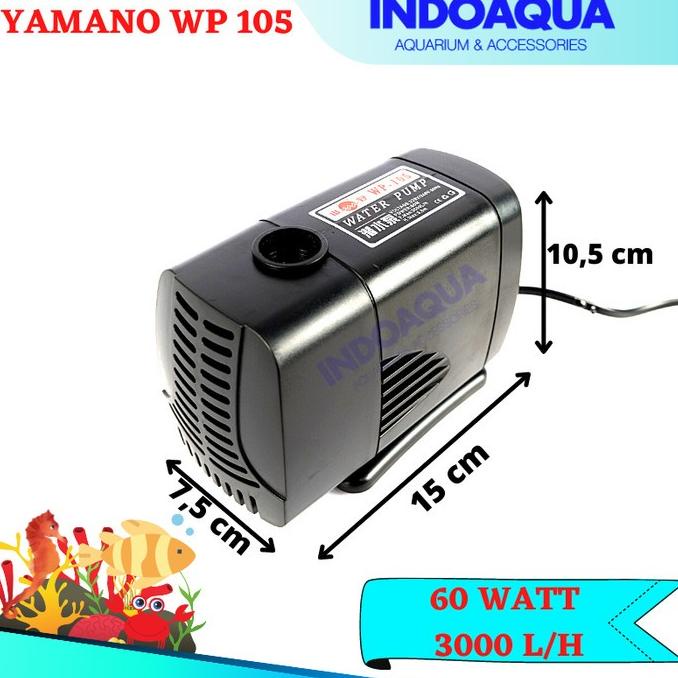 Pompa Air Celup Aquarium Besar | Pompa Celup Kolam Ikan Yamano WP 105