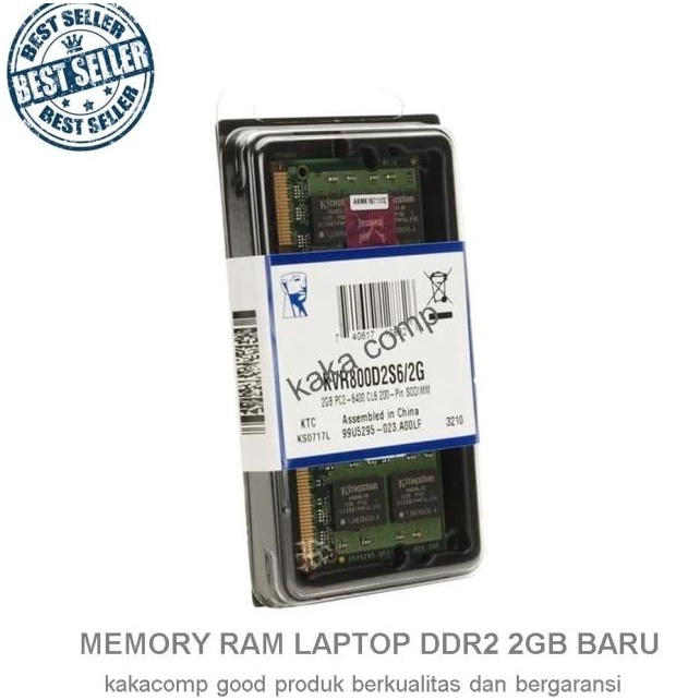 Memory Ram Laptop Ddr2 2Gb Baru Kingstone