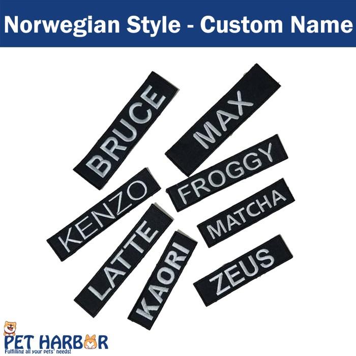 

Custom Nama Custom Name Norwegian Style Harness Tlh5753