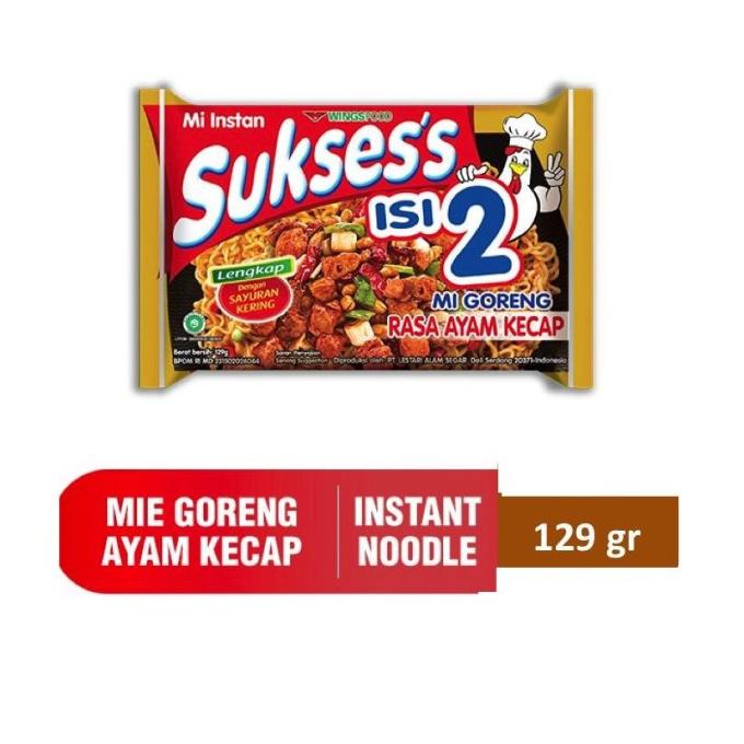 

Sukses Mie Goreng isi 2 Rasa Ayam Kecap 132gr / Mie Goreng Rasa Ayam