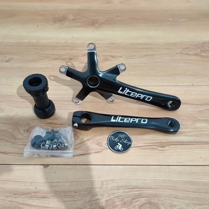 [Baru] Crank Arm Litepro Ht2 Hitam Original Berkualitas
