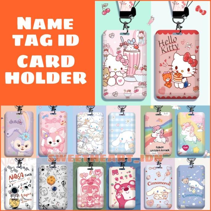 

gantungan name tag id card holder motif karakter lucu tempat kartu