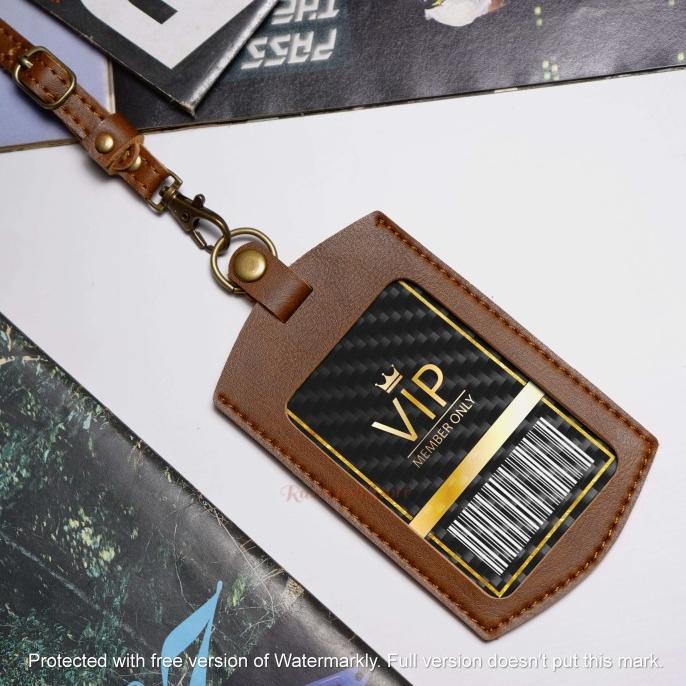 

ID CARD HOLDER / NAME TAG KULIT / GANTUNGAN NAMA ID - BAWOR