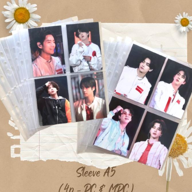 

Sleeve Photocard (4p) ukuran A5 2/3/6 Ring