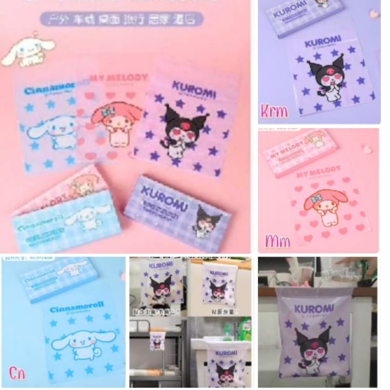 

CL Plastik seal besar isi 30 Kuromi Cinnamoroll My Melody ori