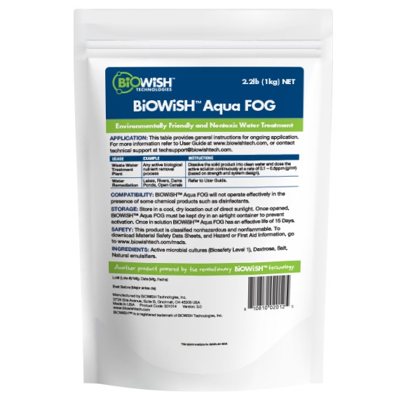 BiOWiSH - Aqua FOG - 1 kg Bakteri Pengurai Limbah Minyak & Lemak