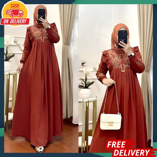 Gmis Gams Import Premium Gsmis Gamsi Cewek Cantik Pakaian Jubah Wanita Lebaran Gamis Terbaru 2024 Ba