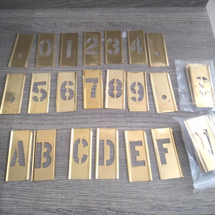 

✨Ready Impa 613135 Stencil Letter And Figure Sets A-Z 0-9 38Mm15 76‘S Limited