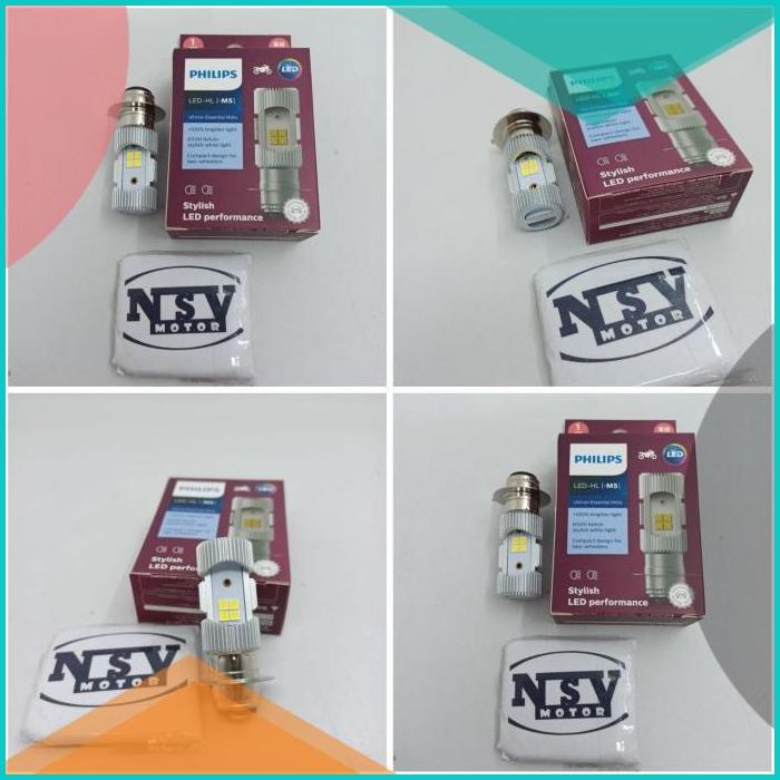 LAMPU DEPAN MOTOR LED PHILIPS ORIGINAL M5 BEAT VARIO SCOOPY SPACY MIO