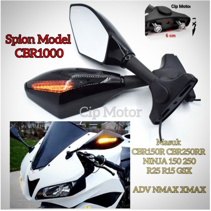✅Sale Spion Cbr1000 Cbr 1000 Spion Fairing Lampu Cbr R15 R25 Gsx Ninja Adv Diskon