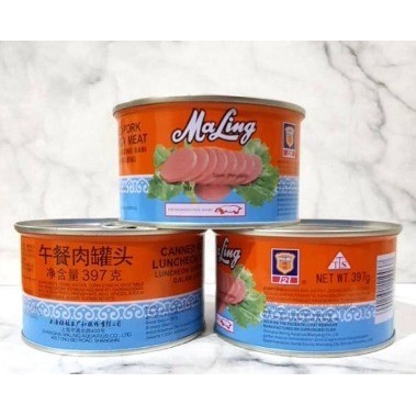 

[ BUNDLE 3 ] Ma Ling Luncheon Pork 397 gr TTS Canned / Daging Ham Babi