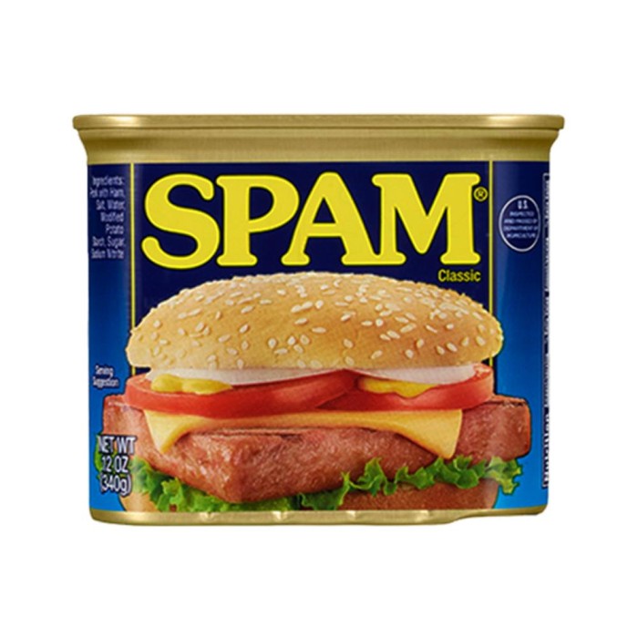 

HORMEL SPAM CHOPPED PORK & HAM 340 GR / DAGING BABI OLAHAN DALAM KALEN