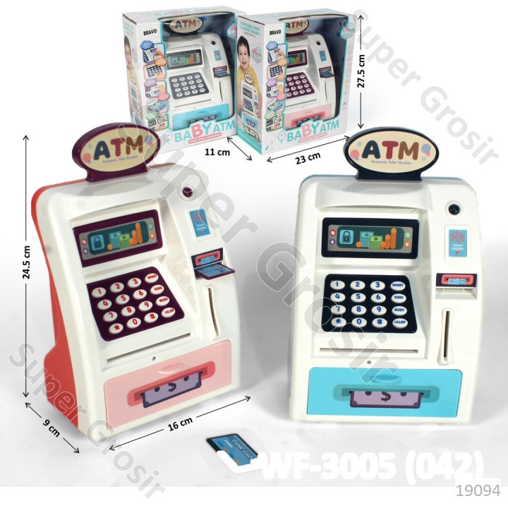 Mainan Anak ATM B/O + Kartu ATM Baby ATM