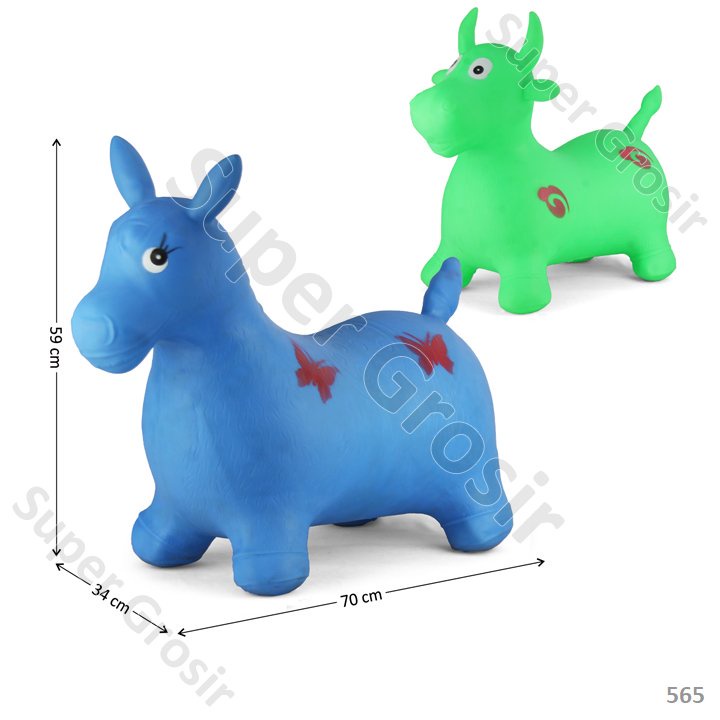 Mainan Anak Jumping Animal Tunggangan Binatang Karet JUMBO kuda genjot kuda goyang kuda ayun