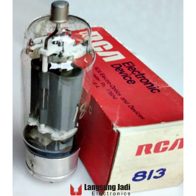 New 813 RCA USA beam power tube NOS - tabung audio radio pemancar