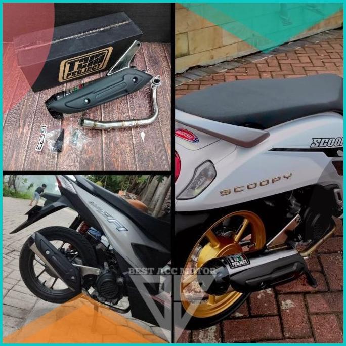 KNALPOT TZM SS PRO BEAT FI DELUXE SCOOPY PRESTIGE VARIO 110 LED GENIO