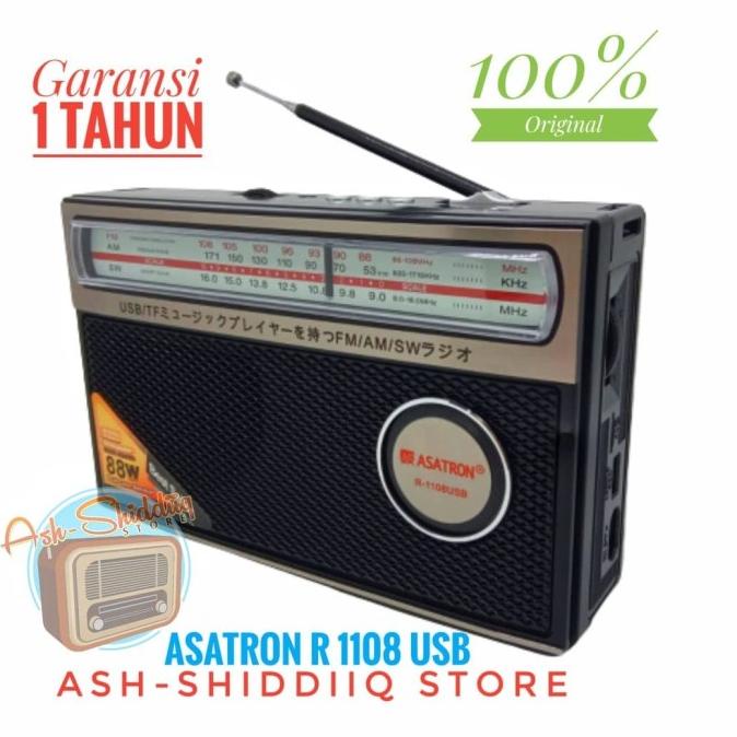 Radio Asatron R 1108 USB Radio Fm Am Radio Jadul Radio Retro Vintage