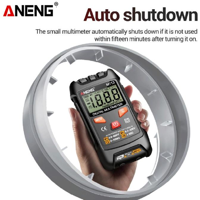Aneng M113  1999 Counts Mini Multimeter Digital Voltage Meter Ohm NCV