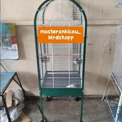 KANDANG SANGKAR BESI RODA BONGKAR PASANG BUAT AVIARY MINI KUAT KOKOH