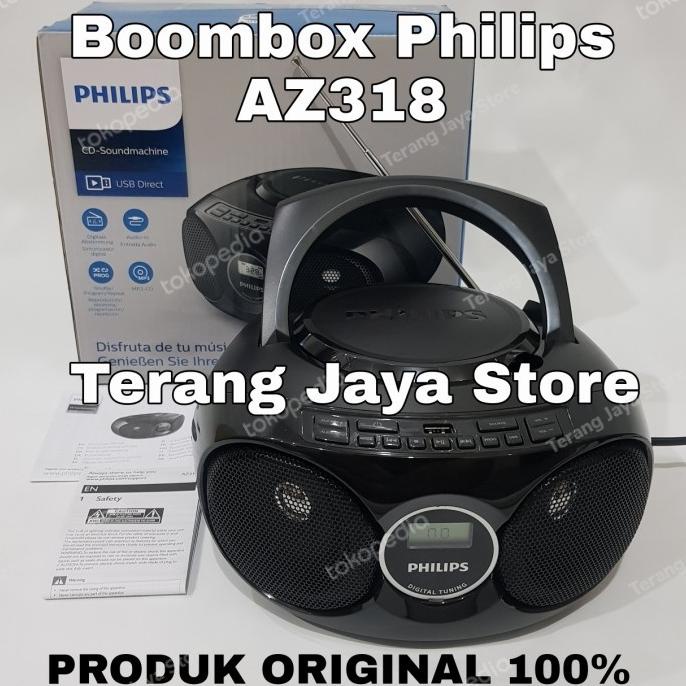 CD Soundmachine Philips AZ318B Radio CD Player Boombox Philips AZ318
