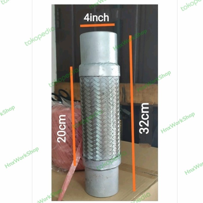 Flexible Knalpot 4" untuk truck atau genset UNIVERSAL