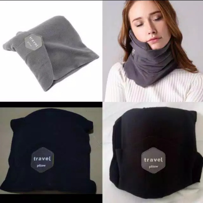 BANTAL LEHER TRAVEL NECK PILLOW PENYANGGA LEHER ANAK DEWASA