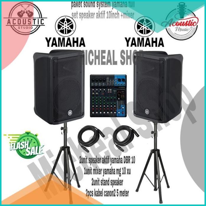 paket sound system yamaha full set +mixer mg 10 xu original top 16novz
